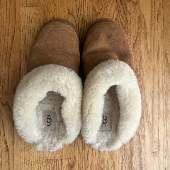 UGG Shoes - UGG Cream Fur Lined Footwear